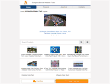 Tablet Screenshot of inflatable-water-park.com